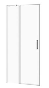 CERSANIT Kyvné dveře s pevným polem MODUO 90×195, levé, čiré sklo S162-005