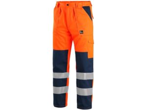 CXS NORWICH Kalhoty s laclem reflexní oranžová/modrá 46