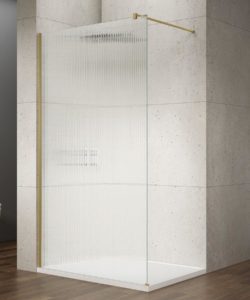 Gelco VARIO GOLD MATT jednodílná sprchová zástěna k instalaci ke stěně