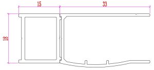 H K Rozšiřovací profil 15 mm pro sérii Melody D1