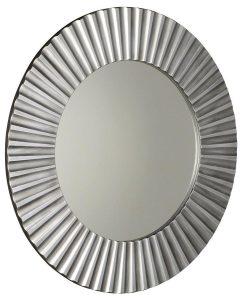 SAPHO PRIDE kulaté zrcadlo v dřevěném rámu ø 90cm
