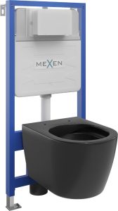 MEXEN/S WC předstěnová instalační sada Fenix Slim s mísou WC Carmen