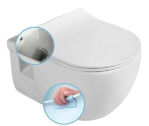 SAPHO BRILLA CLEANWASH závěsná WC mísa s bidetovou sprškou