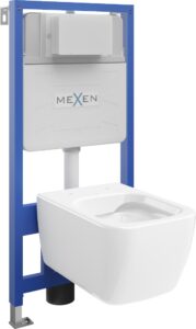 MEXEN/S WC předstěnová instalační sada Fenix Slim s mísou WC Stella