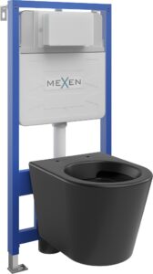 MEXEN/S WC předstěnová instalační sada Fenix Slim s mísou WC Rico