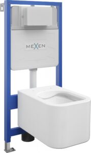 MEXEN/S WC předstěnová instalační sada Fenix Slim s mísou WC Elis