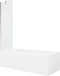 MEXEN/S Cubik obdélníková vana 150 x 70 cm s panelem + vanová zástěna 50 cm