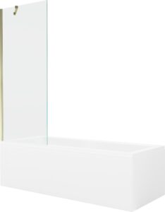 MEXEN/S Cubik obdélníková vana 150 x 70 cm s panelem + vanová zástěna 70 cm