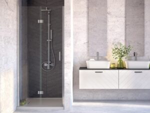 HOPA Bezrámové sprchové dveře EXO-H BARVA rámu Chrom/Leštěný hliník (ALU)