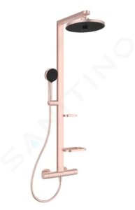 IDEAL STANDARD ALU+ Sprchový set s termostatem, průměr 26 cm, 2 proudy, rosé BD583RO