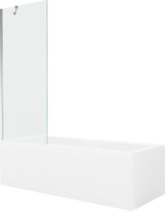 MEXEN/S Cubik obdélníková vana 150 x 70 cm s panelem + vanová zástěna 70 cm