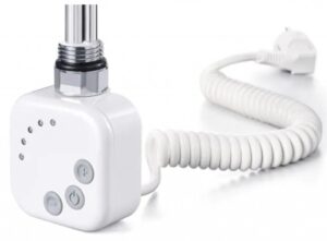HOPA Topná tyč BURGH s termostatem a časovačem Barva topné tyče Bílá, Typ připojení Kroucený kabel, Výkon topné tyče 500 W RDOHT250006