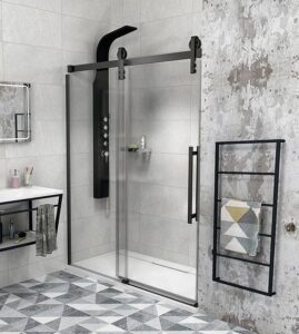 GELCO VOLCANO BLACK Sprchové dveře do niky 1800