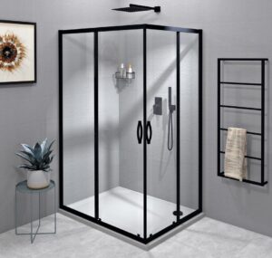 GELCO SIGMA SIMPLY BLACK Obdélníkový sprchový kout 1100x900 čiré sklo